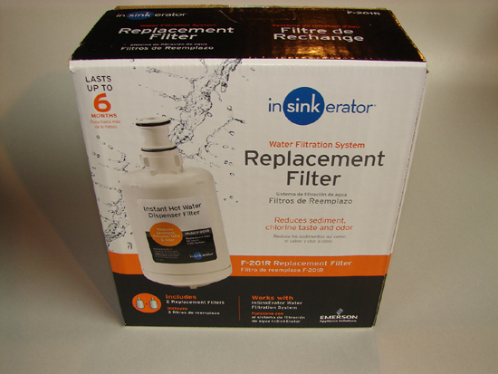 InSinkErator F-201R Instant Hot Water Filter Replacement Cartridge (2-Pack)